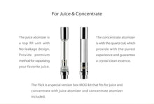 Load image into Gallery viewer, Yocan Flick Concentrate Cartridge Vape & Juice Box Mod Kit (650mAh)