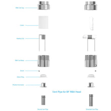 Load image into Gallery viewer, Joyetech BF RBA Coil Head for eGo AIO / Cuboid Mini / Cubis / eGrip 2