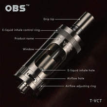 Load image into Gallery viewer, OBS T-VCT Tank (Subohm Alien Atomizer)
