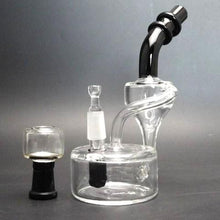 Load image into Gallery viewer, Glass Bubbler Oil Rig Water Vapor Recycler w/ Quartz Nail