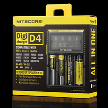 Load image into Gallery viewer, Nitecore D4 Universal Battery Charger Intellicharger 4-Bay LCD Display
