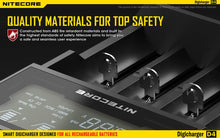 Load image into Gallery viewer, Nitecore D4 Universal Battery Charger Intellicharger 4-Bay LCD Display
