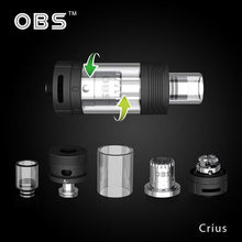 Load image into Gallery viewer, OBS Crius RTA Rebuildable Tank Atomizer V3

