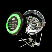 Load image into Gallery viewer, Prebuilt Alien Clapton Coils / Fused Clapton Premade Coils (10 pieces)
