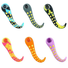 Load image into Gallery viewer, Squid Design Silicone Hand Pipe w/ Glass Bowl
