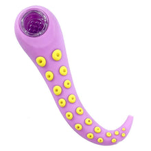 Load image into Gallery viewer, Squid Design Silicone Hand Pipe w/ Glass Bowl

