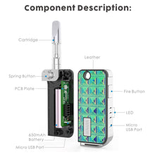 Load image into Gallery viewer, Vapmod Rock 710 Vape Battery Key Fob for 510 Oil Cartridges (650mAh)
