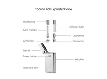 Load image into Gallery viewer, Yocan Flick Concentrate Cartridge Vape &amp; Juice Box Mod Kit (650mAh)
