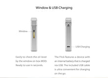 Load image into Gallery viewer, Yocan Flick Concentrate Cartridge Vape &amp; Juice Box Mod Kit (650mAh)
